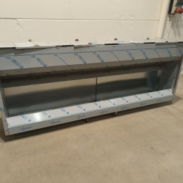 Rvs dampkap - 270 cm 